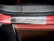 Nissan Qashqai 2007-2010 Protector de umbral Carmos V1 acero inoxidable juego de 4 foto 4