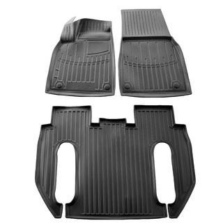 Alfombrillas de Goma Stingray 3D (Para Plaid, 6 Plazas, 3 Pzs) Tesla Model X 2015-