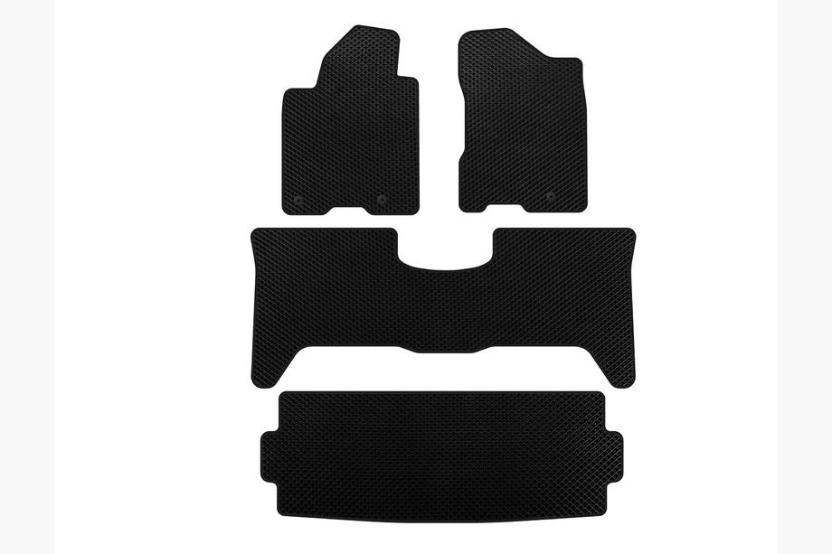 Nissan Armada 2003-2015 Alfombrillas EVA (3 Filas, 2003-2008 Negro) Image
