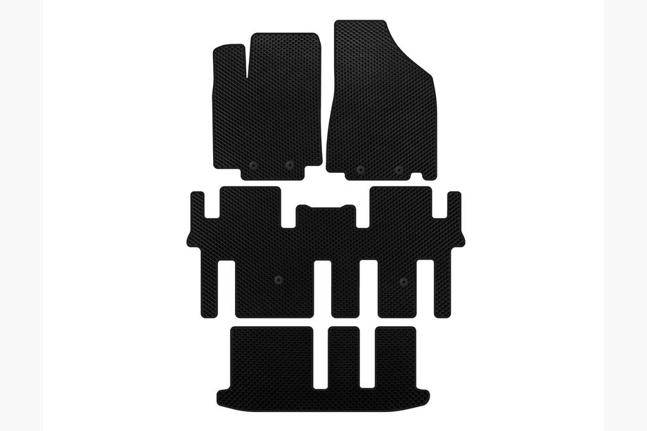 Nissan Pathfinder R52 2012-2021 Alfombrillas EVA (3 Filas, Negro) Image