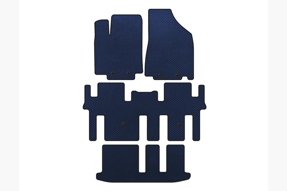 Nissan Pathfinder R52 2012-2021 Alfombrillas EVA (3 Filas, Azul) Image