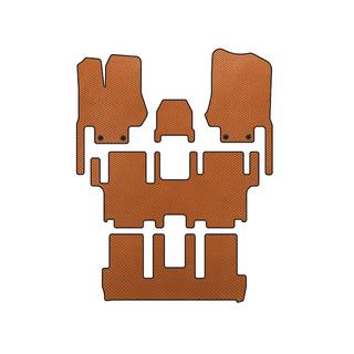 Alfombrillas EVA (3 Filas, 7 Plazas, Naranja)