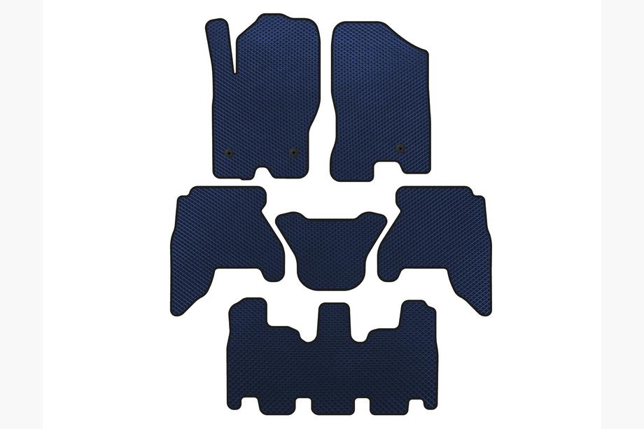 Nissan Pathfinder R51 2005-2014 Alfombrillas EVA (3 filas, Azul, 2010-2014) Image