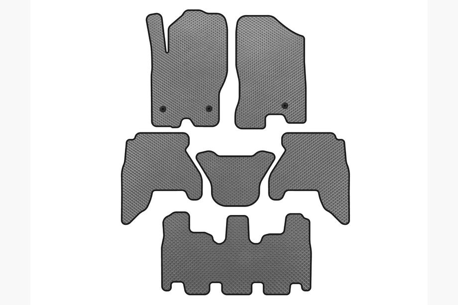 Nissan Pathfinder R51 2005-2014 Alfombrillas EVA (3 filas, gris, 2010-2014) Image