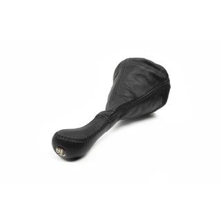 Funda de palanca de cambios con pomo (negro, cuero) VAZ 2108-2109 1984-2011 foto 3