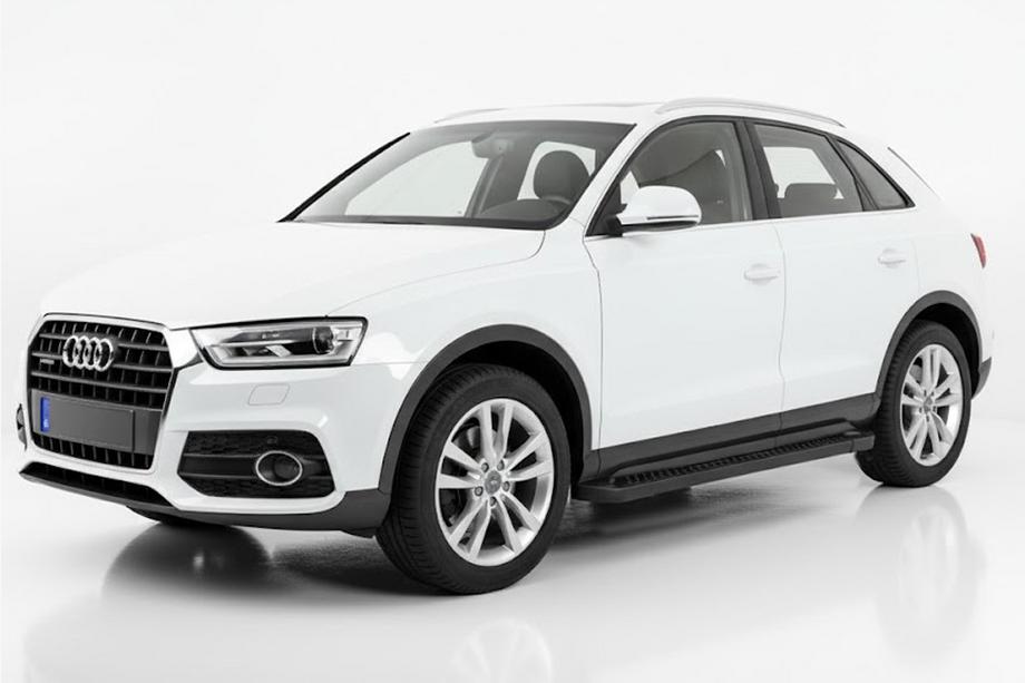 Audi Q3 2011-2019 Estribos Laterales Allmond Black (2 uds., Aluminio) Image