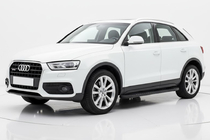 Audi Q3 2011-2019 Estribos Laterales Bosphorus Black (2 uds., Aluminio) foto 1
