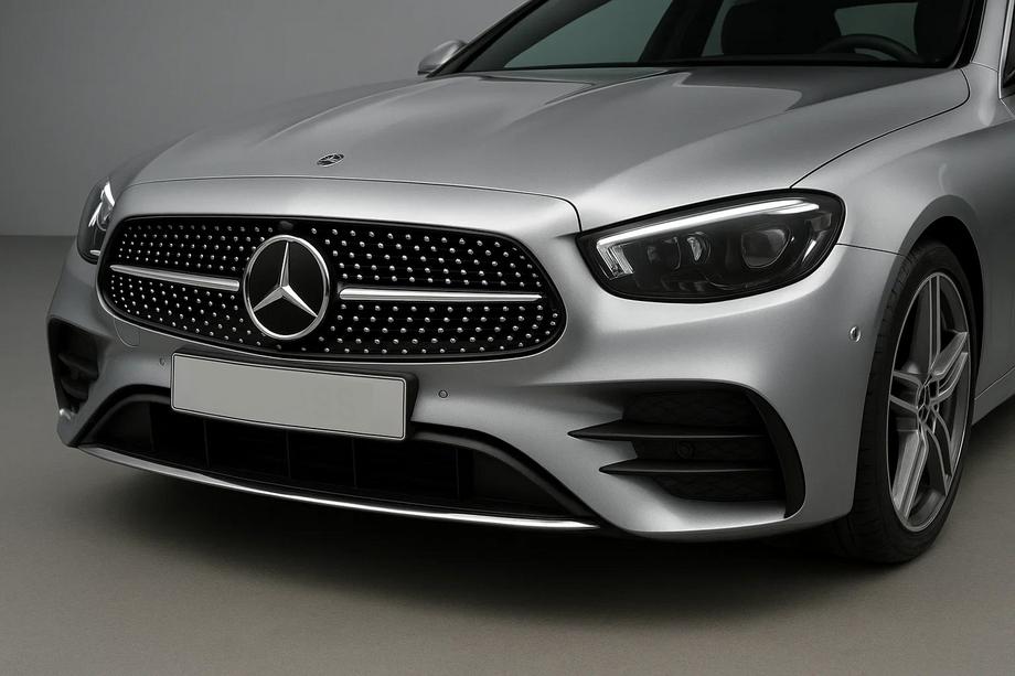 Mercedes E-class coupe C238 2016-2024 Parrilla Delantera Diamond Silver (para AMG-Line 2020-2023) Con soporte para cámara Foto 3