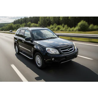 Estribos Laterales Maydos V1 (2 uds., Aluminio y Acero Inoxidable) Chery Tiggo 1 2005-2016 foto 1