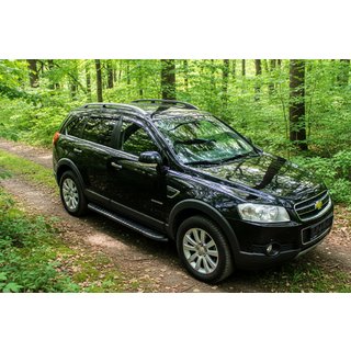 Estribos Laterales Bosphorus Black (2 uds., Aluminio) Chevrolet Captiva 2006-2019 foto 1