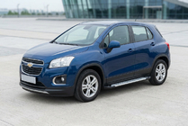 Chevrolet Trax 2012-2023 Estribos laterales Allmond Grey (2 uds., aluminio) foto 2