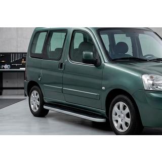 Estribos Laterales Tayga Grey (2 uds., Aluminio) Peugeot Partner 1996-2008 foto 1