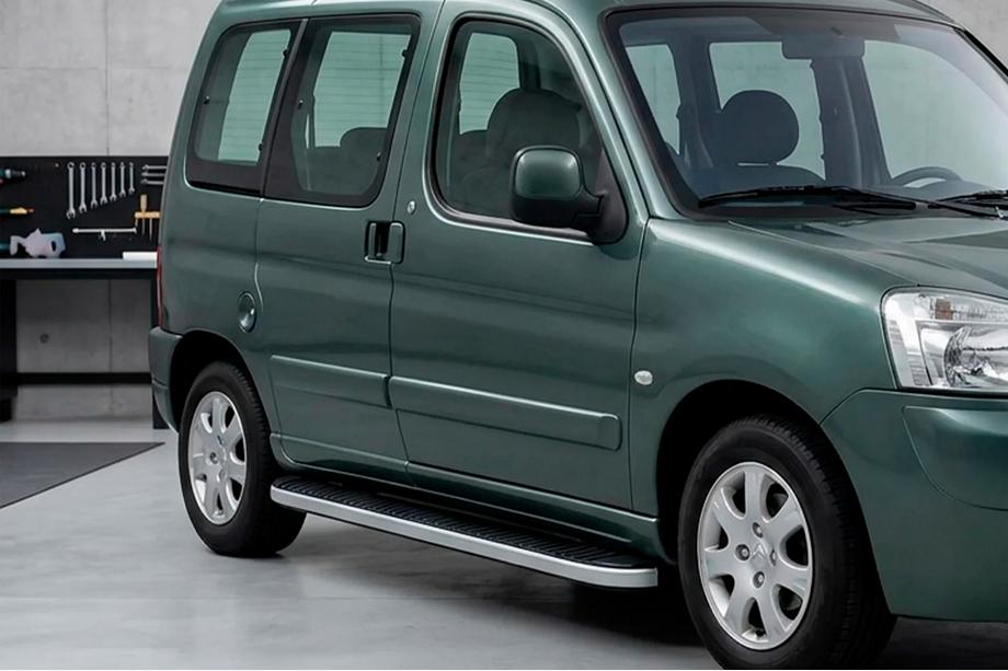 Peugeot Partner 1996-2008 Estribos Laterales Tayga Grey (2 uds., Aluminio) Image