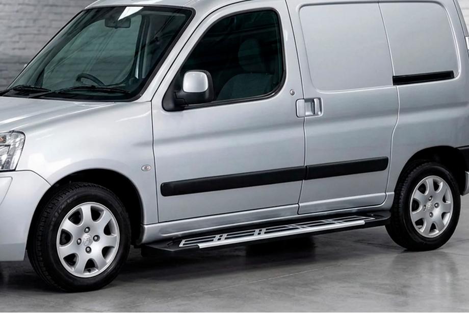 Peugeot Partner 1996-2008 Estribos Laterales Sunrise (2 uds., Aluminio) Image