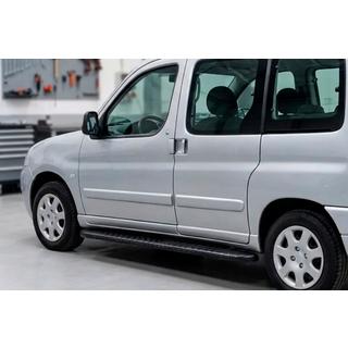 Estribos Laterales Bosphorus Black (2 uds., Aluminio) Peugeot Partner 1996-2008 foto 1