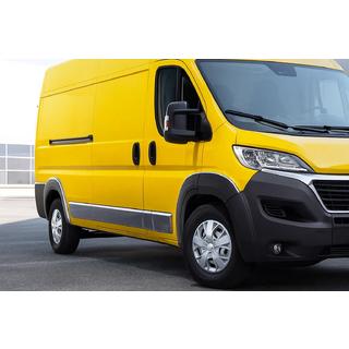 Juego de Molduras de Puerta Acero Inoxidable Peugeot Boxer 2006-2025 foto 1
