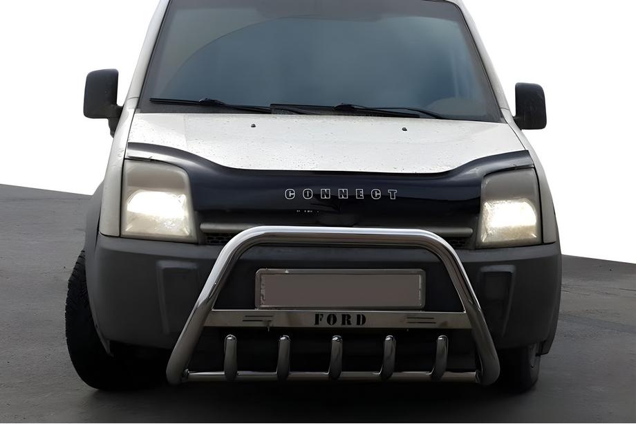 Ford Connect 2002–2006 Defensa Delantera WT004 (Acero Inoxidable) 60 mm Image
