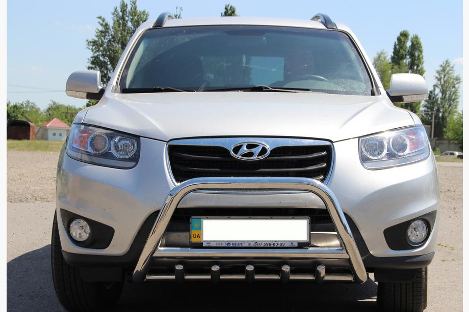 Hyundai Santa Fe 2 2006-2012 Defensa Delantera WT003 (Acero Inoxidable) Foto 1