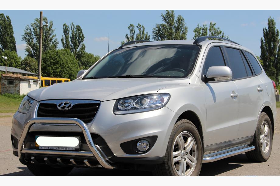 Hyundai Santa Fe 2 2006-2012 Defensa Delantera WT003 (Acero Inoxidable) Foto 4