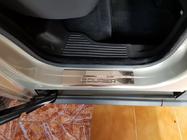 Ford Courier 2014-2023 Embellecedores de umbral OmsaLine (4 uds, acero inoxidable) foto 6