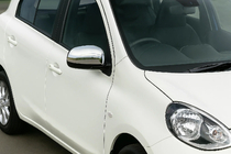 Nissan Note 2012-2020 Cubiertas de Espejos (2 uds., Acero Inoxidable) foto 1