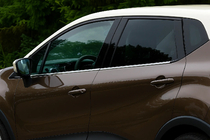 Renault Captur 2013-2019 Molduras de ventanas acero inoxidable (4 uds) foto 1