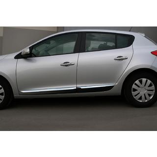 Molduras de puerta acero inoxidable (HB, 4 uds) Renault Megane III 2009-2016 foto 1