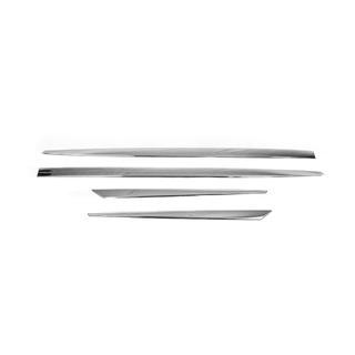 Molduras de puerta acero inoxidable (HB, 4 uds) Renault Megane III 2009-2016 foto 2