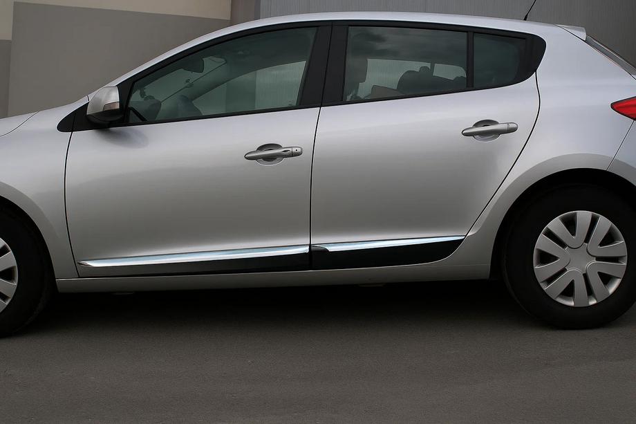 Renault Megane III 2009-2016 Molduras de puerta acero inoxidable (HB, 4 uds) Image