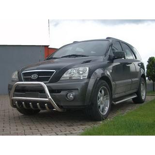 Defensa Delantera WT003 (Acero Inoxidable) Kia Sorento I BL 2002-2009 foto 2