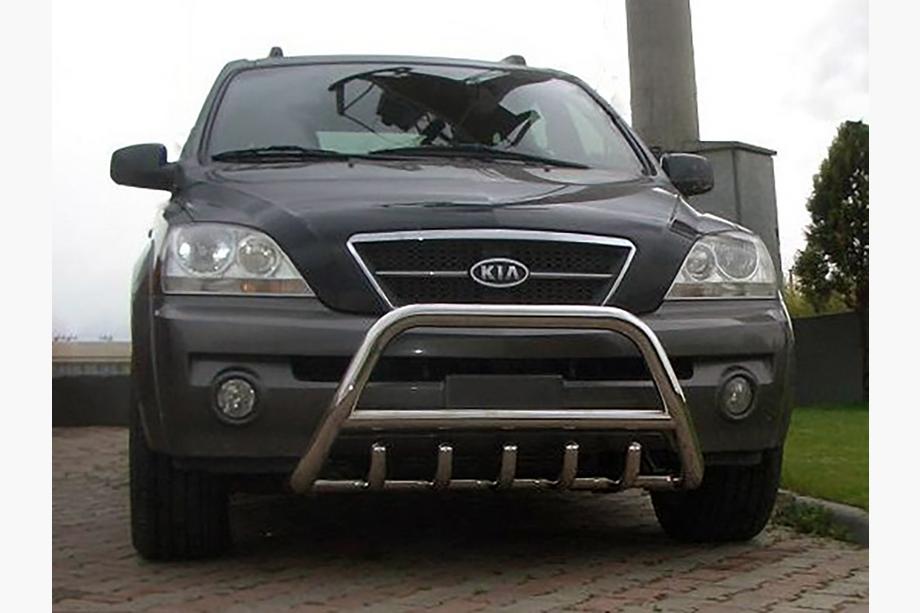 Kia Sorento I BL 2002-2009 Defensa Delantera WT003 (Acero Inoxidable) Image