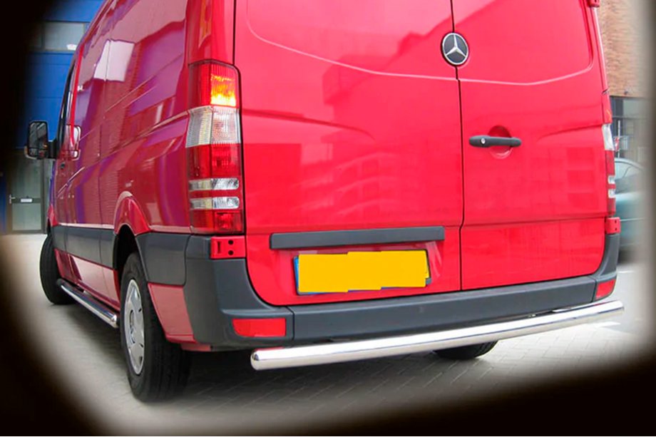 Mercedes Sprinter W906 2006–2018 Protector Trasero AK002 (Acero Inoxidable) Foto 2