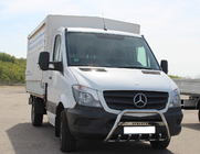 Mercedes Sprinter W906 2006–2018 Defensa Delantera WT003 (Acero Inoxidable) 60mm, con inscripción foto 1