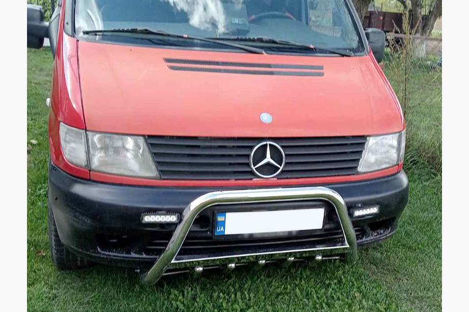 Mercedes Vito W638 1996-2003 Defensa Delantera WT003/4 (Acero Inoxidable) Foto 8