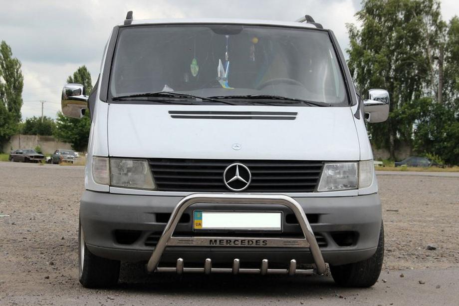 Mercedes Vito W638 1996-2003 Defensa Delantera WT003/4 (Acero Inoxidable) Foto 3