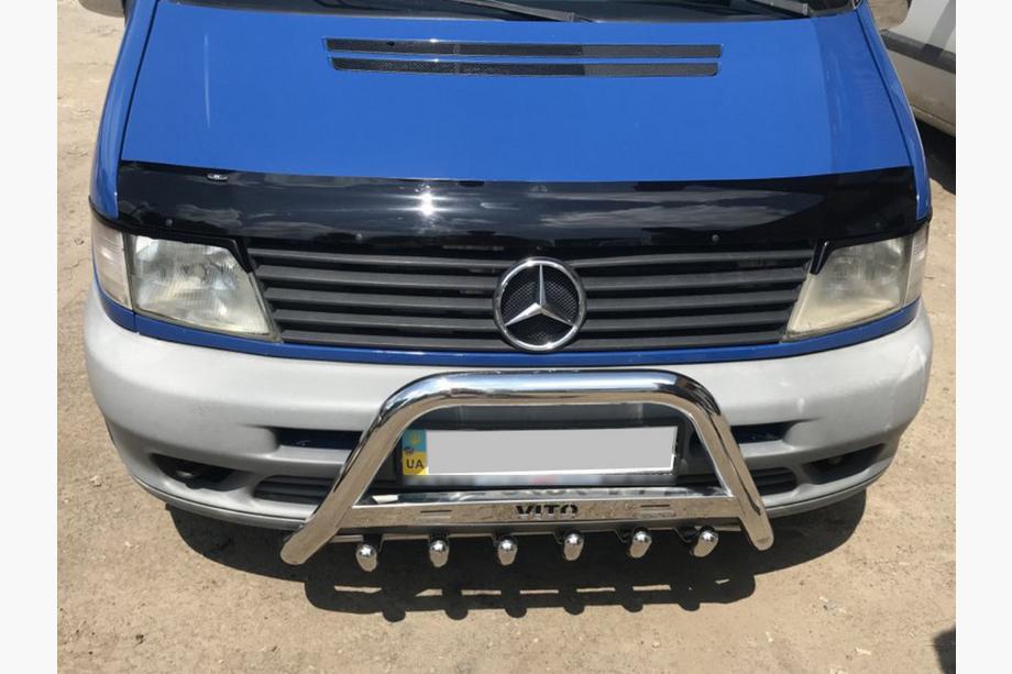 Mercedes Vito W638 1996-2003 Defensa Delantera WT003/4 (Acero Inoxidable) sin inscripción, 51mm Image