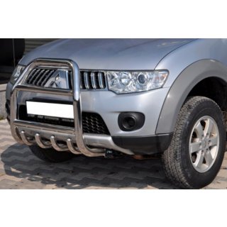 Defensa Delantera QT007 (Acero Inoxidable) Mitsubishi L200 2006-2015 foto 2