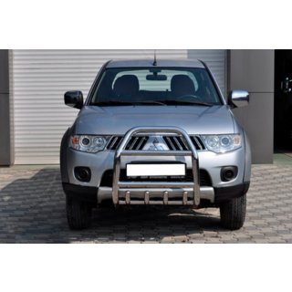 Defensa Delantera QT007 (Acero Inoxidable) Mitsubishi L200 2006-2015 foto 3