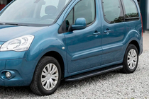 Peugeot Partner Tepee 2008-2018 Estribos Laterales Bosphorus Black (2 uds., Aluminio) foto 1