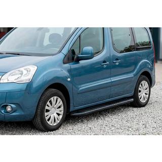 Estribos Laterales Bosphorus Black (2 uds., Aluminio) Peugeot Partner Tepee 2008-2018 foto 1