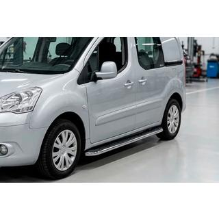 Estribos Laterales Maydos V1 (2 uds., Aluminio y Acero Inoxidable) Peugeot Partner Tepee 2008-2018 foto 1
