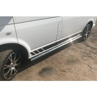 Barras Laterales (2 uds., Acero Inoxidable) Volkswagen T5 Transporter 2003-2010 foto 3