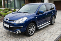 Citroen C-Crosser 2007-2013 Estribos laterales Allmond (2 uds., aluminio) foto 1