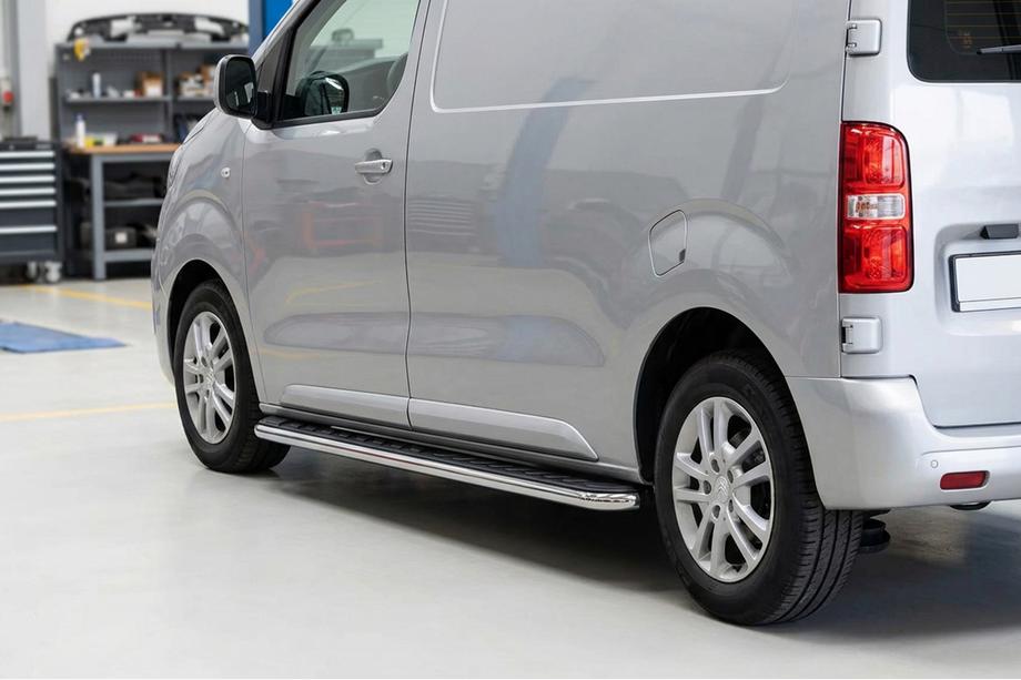 Fiat Scudo 2007-2015 Estribos Laterales Maydos V1 (2 uds., Aluminio y Acero Inoxidable) Image