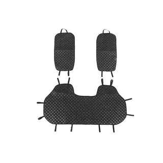 Fundas para asientos traseros ECO (Juego, Negro con costura negra) foto 1