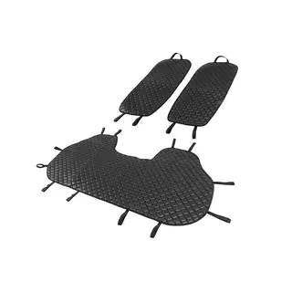 Fundas para asientos traseros ECO (Juego, Negro con costura negra) foto 2