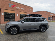 KIA EV9 Barras de techo para rieles integrados con llave Ecem V2 (juego de 2) foto 15