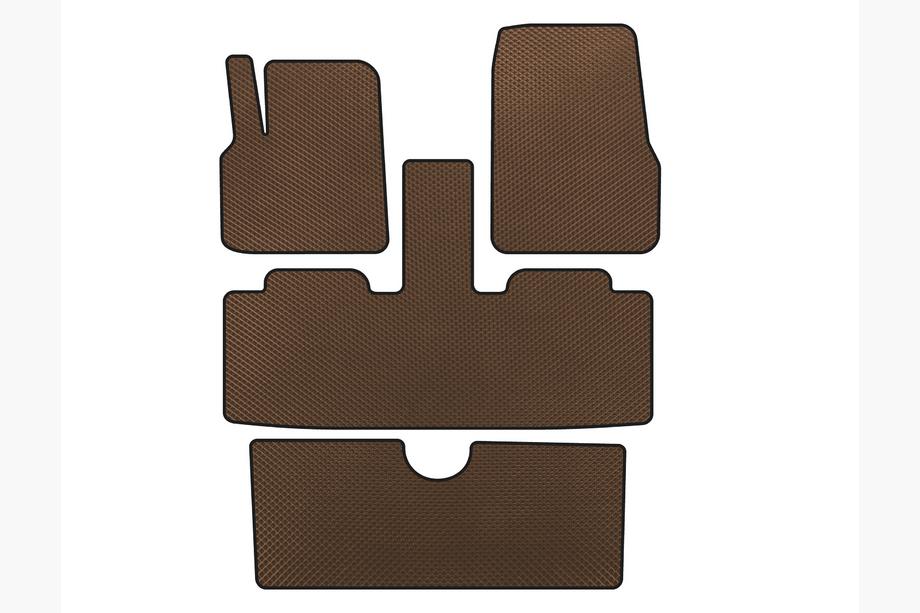 Renault Espace 2002-2014 Alfombrillas EVA (3 Filas, 7 Plazas, Marrón) Image