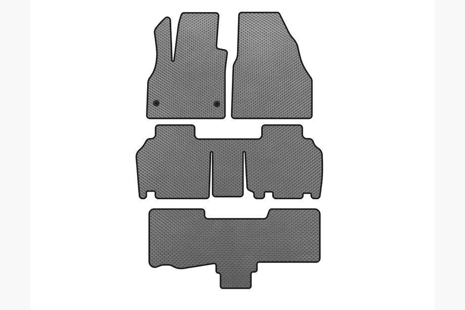 Renault Kangoo 2008–2020 Alfombrillas EVA (3 Filas, 5 Puertas/7 Plazas, Gris) Foto 1