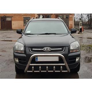 Defensa Delantera WT003 (Acero Inoxidable) Kia Sportage 2004-2010 foto 4